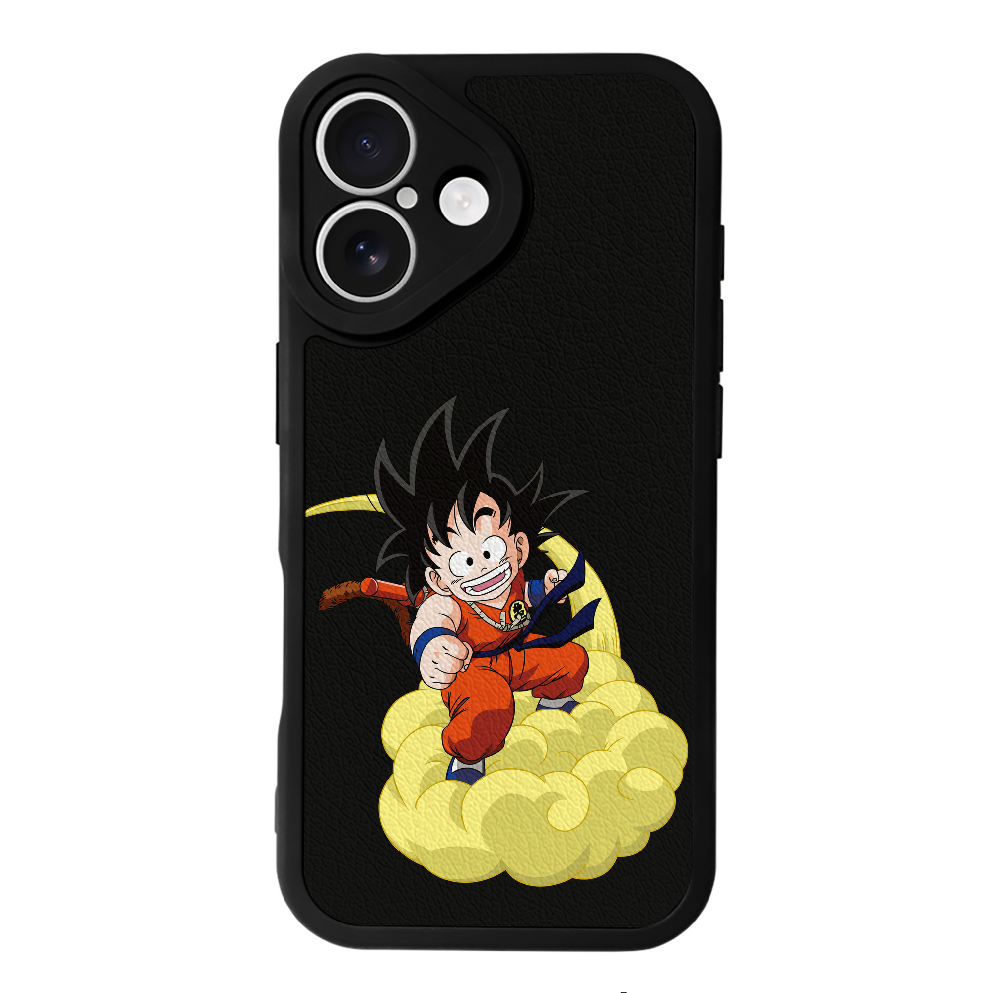 （画像用） ドラゴンボール 孫悟空（そん ごくう）Son Goku カカロット DRAGON BALL Kakarotto 【iPhone 16シリーズ対応】シリコンスマホケース（レザー調） 材質：シリコン
